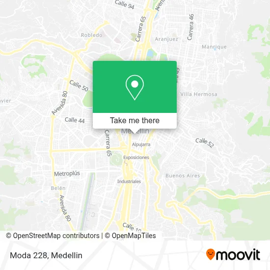 Moda 228 map
