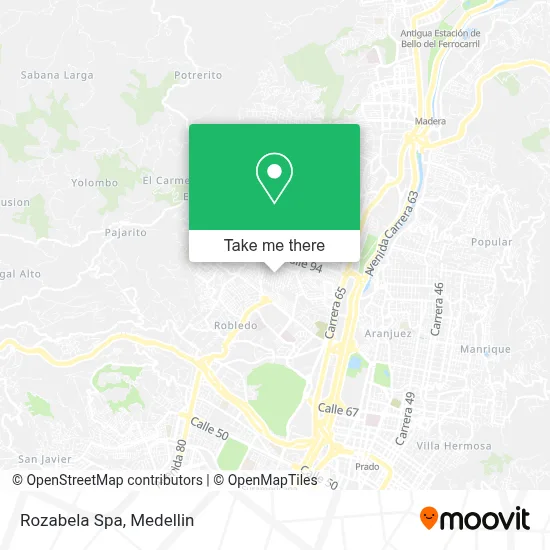 Rozabela Spa map