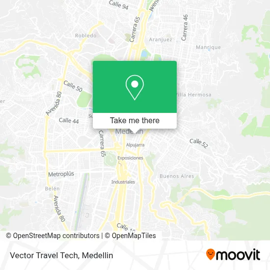 Vector Travel Tech map
