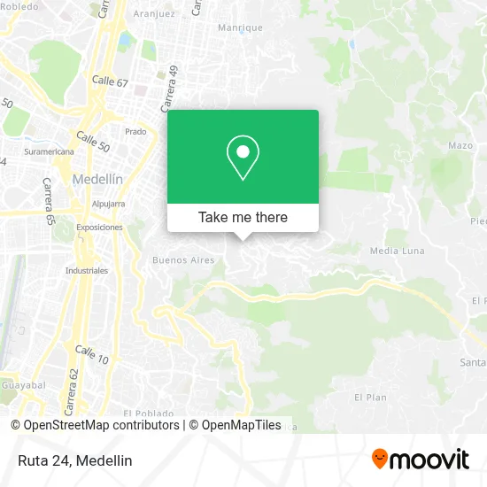 Ruta 24 map
