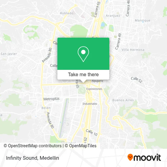 Infinity Sound map