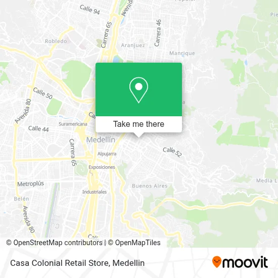 Casa Colonial Retail Store map