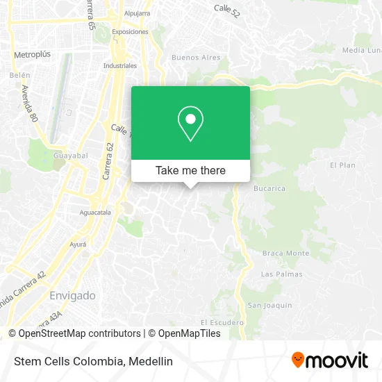 Stem Cells Colombia map