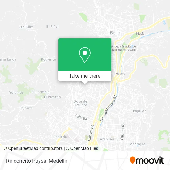 Rinconcito Paysa map