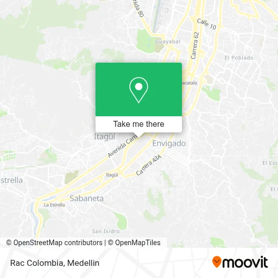 Rac Colombia map
