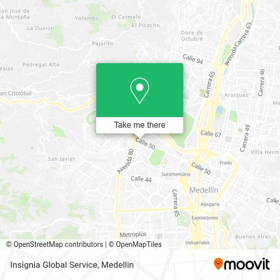 Insignia Global Service map