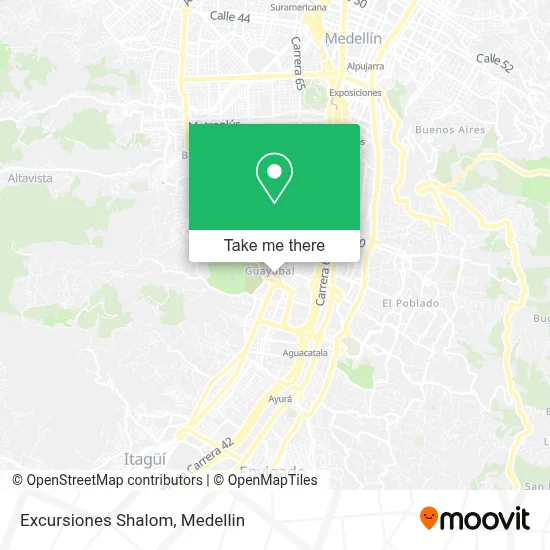 Excursiones Shalom map