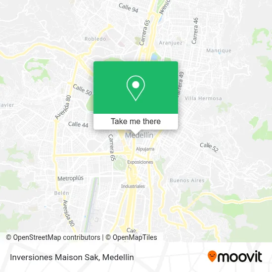 Inversiones Maison Sak map