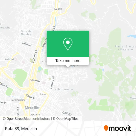Ruta 39 map