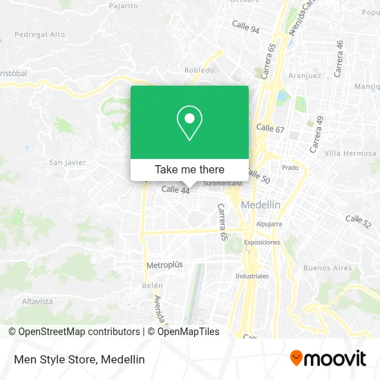 Men Style Store map