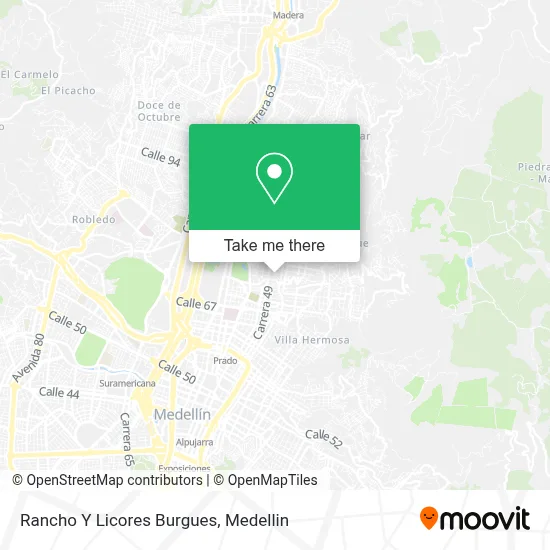 Rancho Y Licores Burgues map