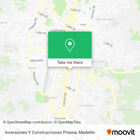 Inversiones Y Construcciones Prisma map
