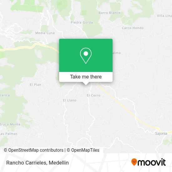 Rancho Carrieles map
