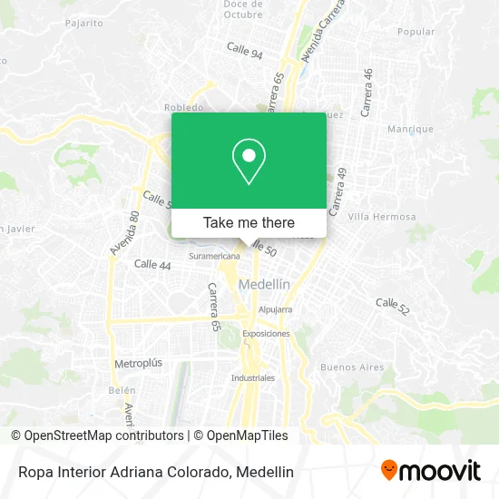 Ropa Interior Adriana Colorado map