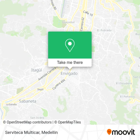 Serviteca Multicar map