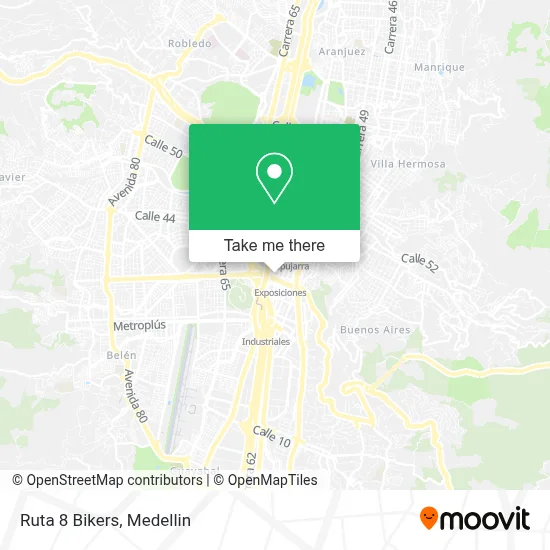 Ruta 8 Bikers map