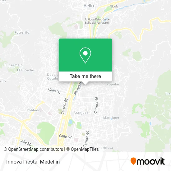 Innova Fiesta map
