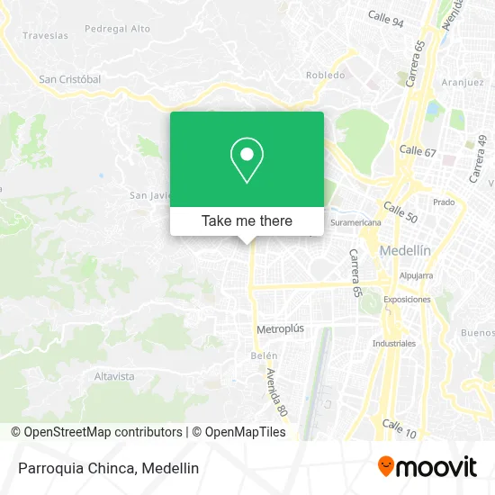 Parroquia Chinca map