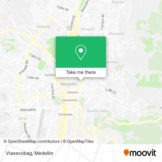 Viasecobag map