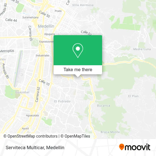 Serviteca Multicar map