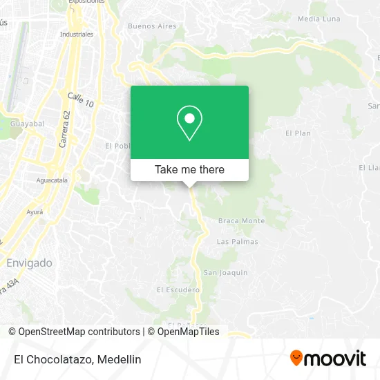 El Chocolatazo map