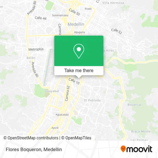 Flores Boqueron map