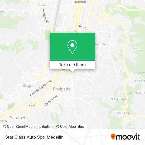 Star Class Auto Spa map