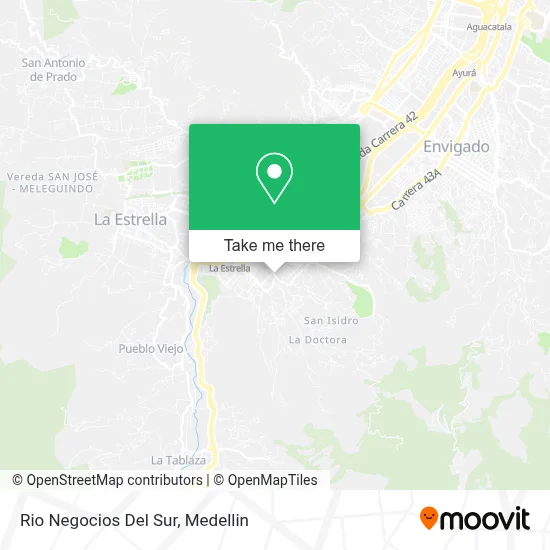 Rio Negocios Del Sur map