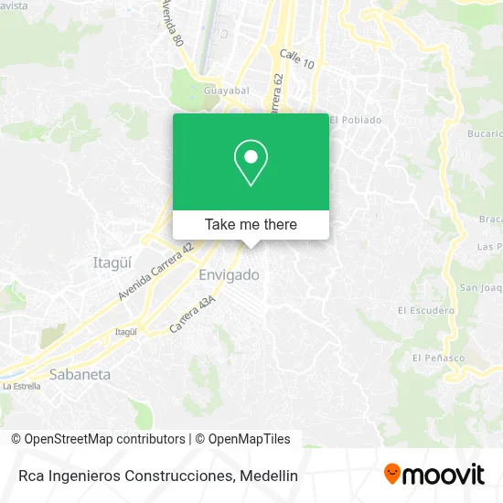 Rca Ingenieros Construcciones map