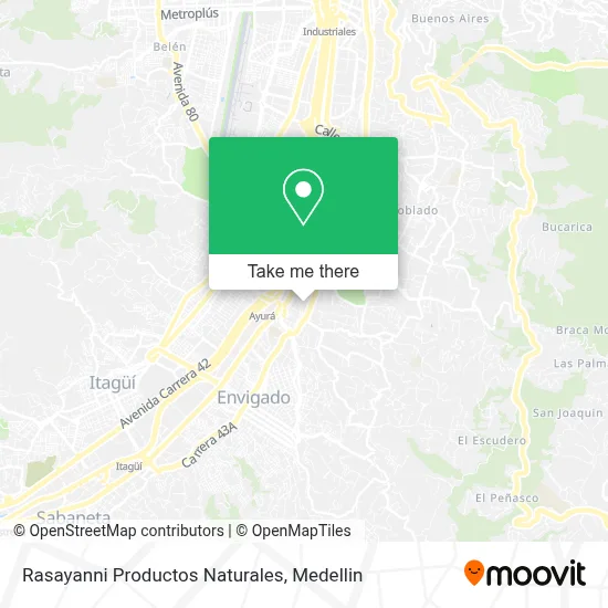 Rasayanni Productos Naturales map