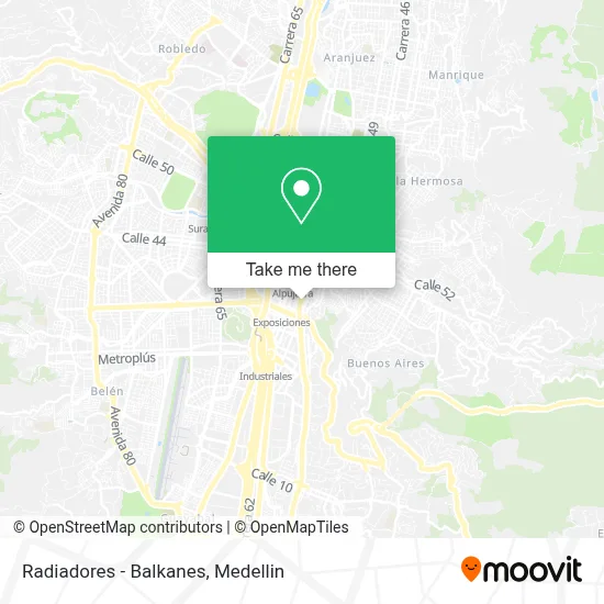Radiadores - Balkanes map