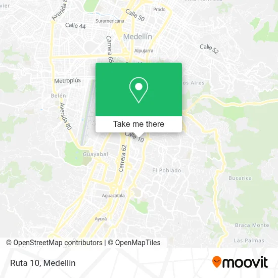 Ruta 10 map