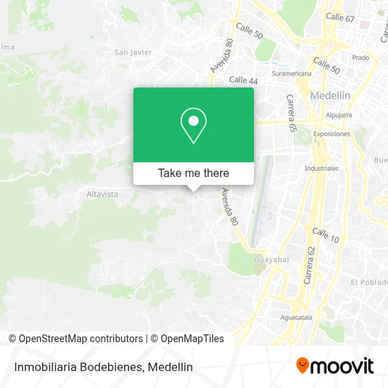 Inmobiliaria Bodebienes map