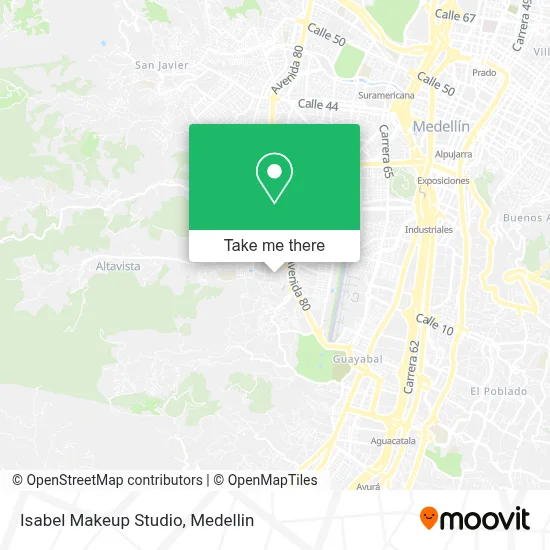 Isabel Makeup Studio map