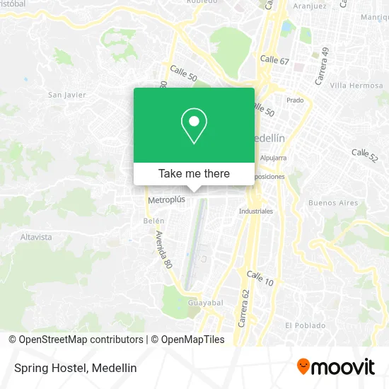 Spring Hostel map