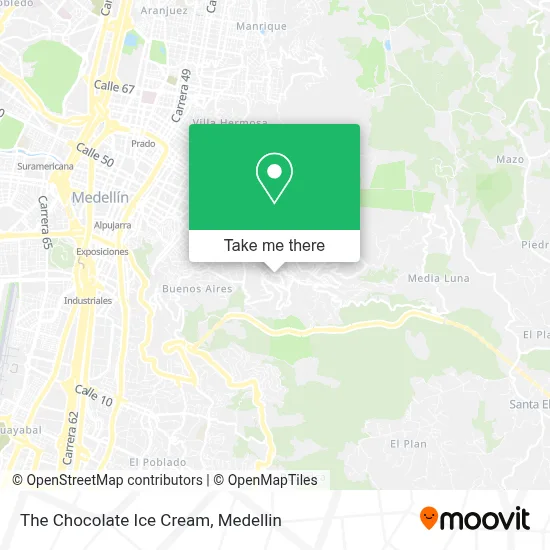 The Chocolate Ice Cream map