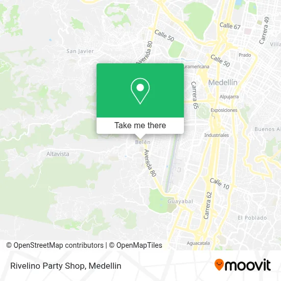 Rivelino Party Shop map