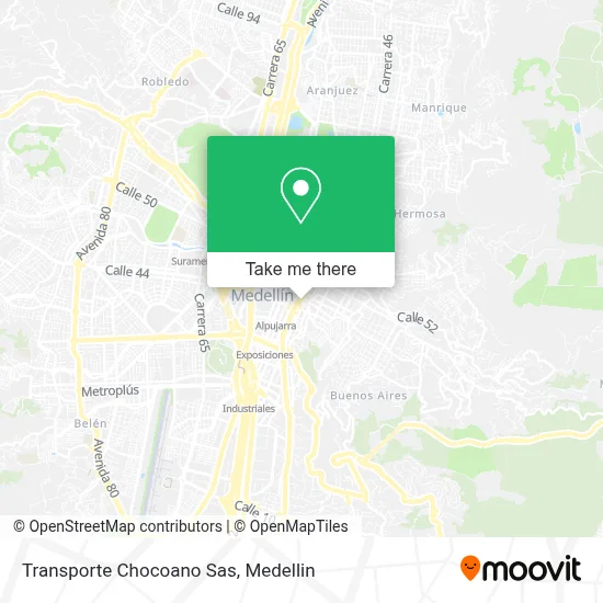 Transporte Chocoano Sas map