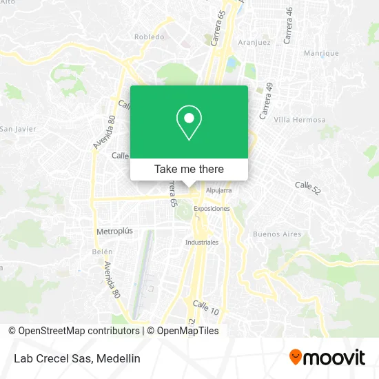 Lab Crecel Sas map