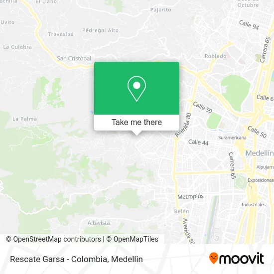 Rescate Garsa - Colombia map