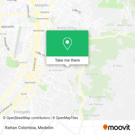 Rattan Colombia map