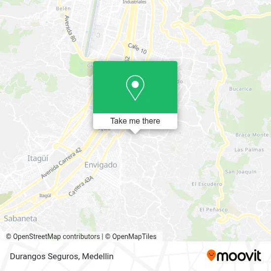 Durangos Seguros map