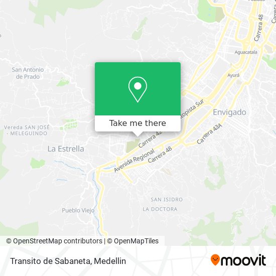 Transito de Sabaneta map