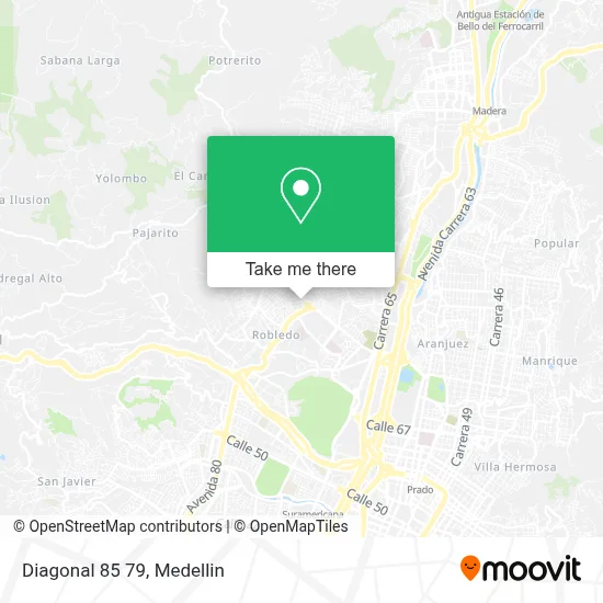 Diagonal 85 79 map