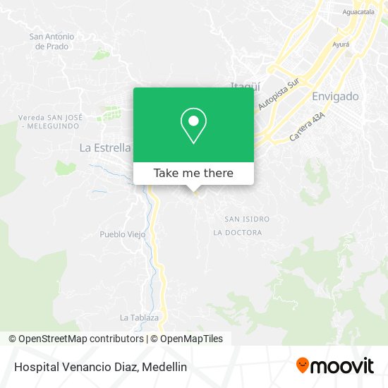 Hospital Venancio Diaz map