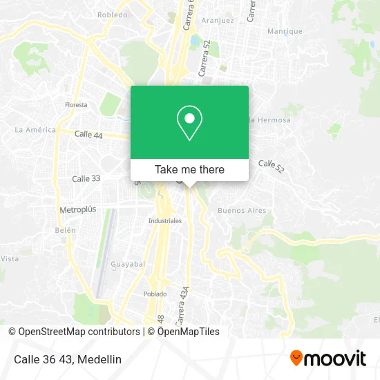 Calle 36 43 map