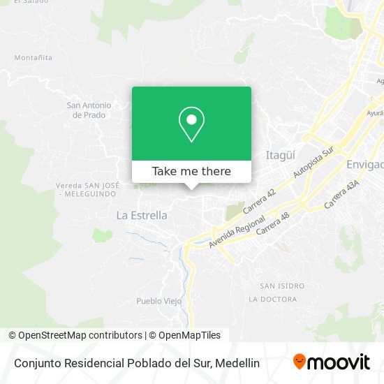 Conjunto Residencial Poblado del Sur map