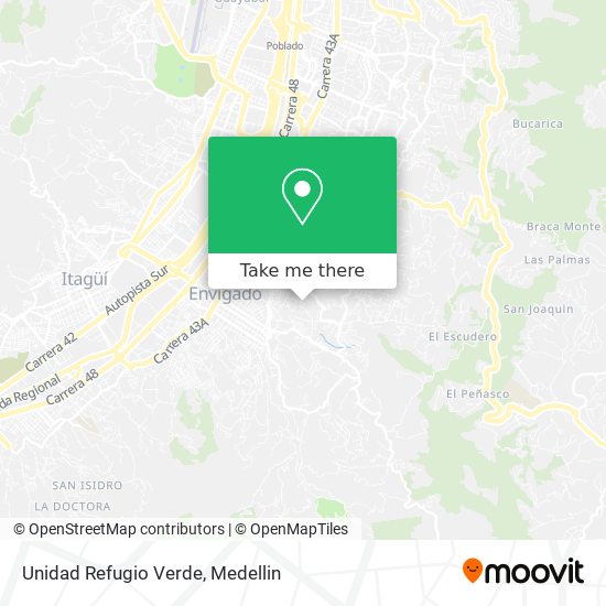 Unidad Refugio Verde map