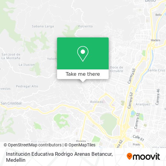 Institución Educativa Rodrigo Arenas Betancur map