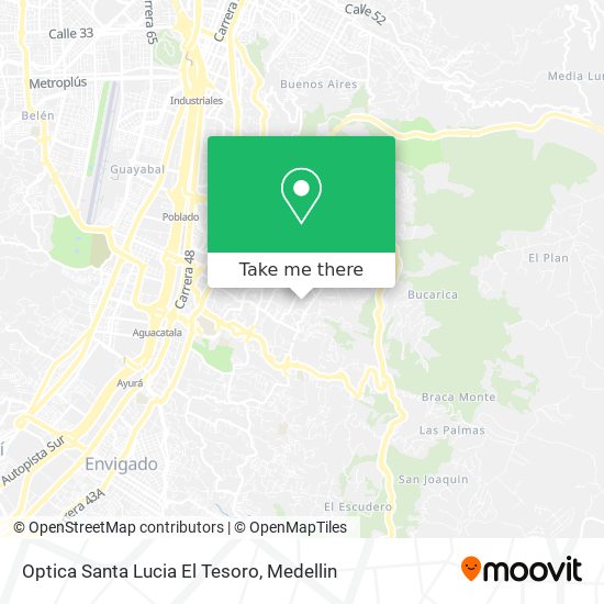 Mapa de Optica Santa Lucia El Tesoro